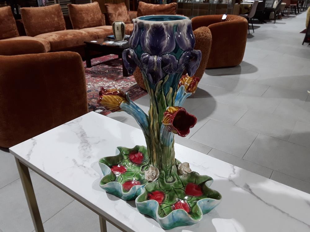 CENTRE DE TABLE BARBOTINE POUR DÉCORATION FLORAL À RESTAURER 