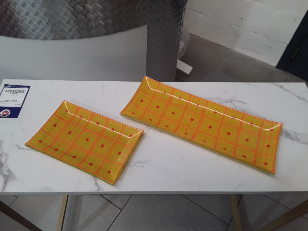 PLAT EN VERRE ANNÉE 60 DECO VINTAGE 