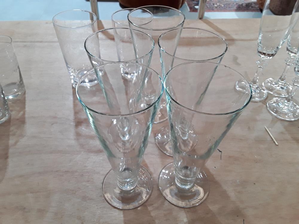 SERIE DE 5 VERRES À BIERE 