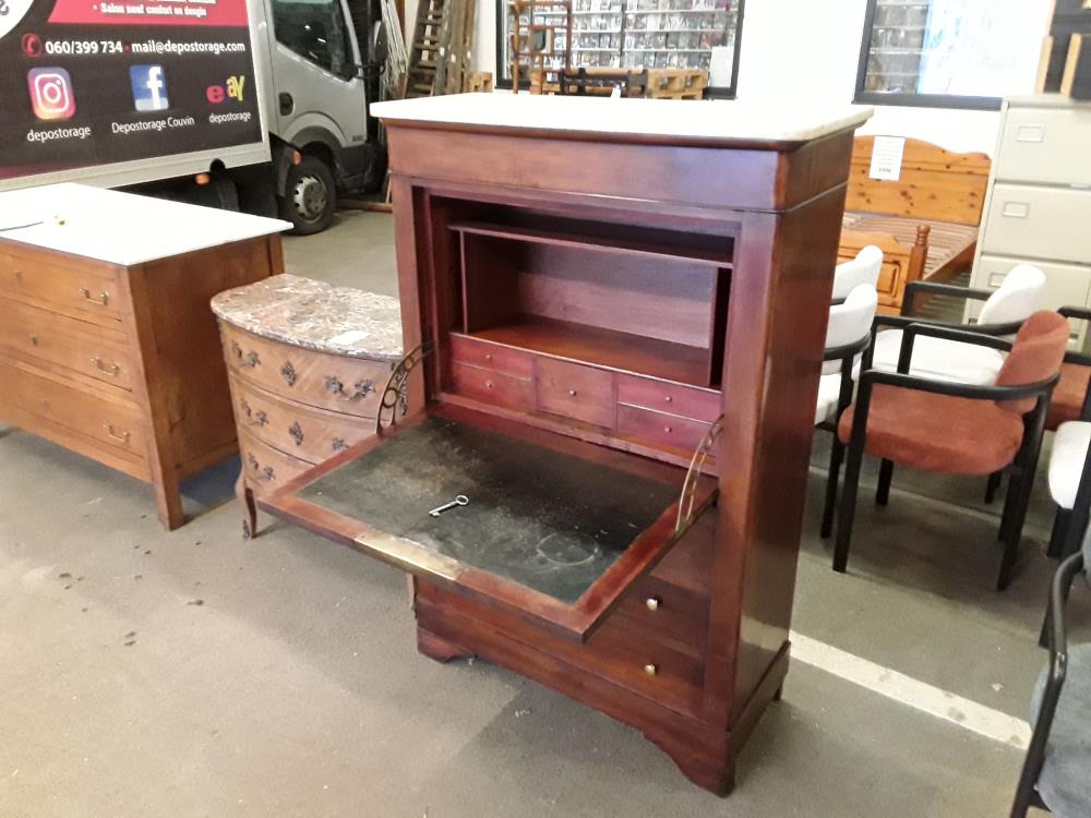 SECRETAIRE À ABATTANT LOUIS PHILIPPE 144/96/40