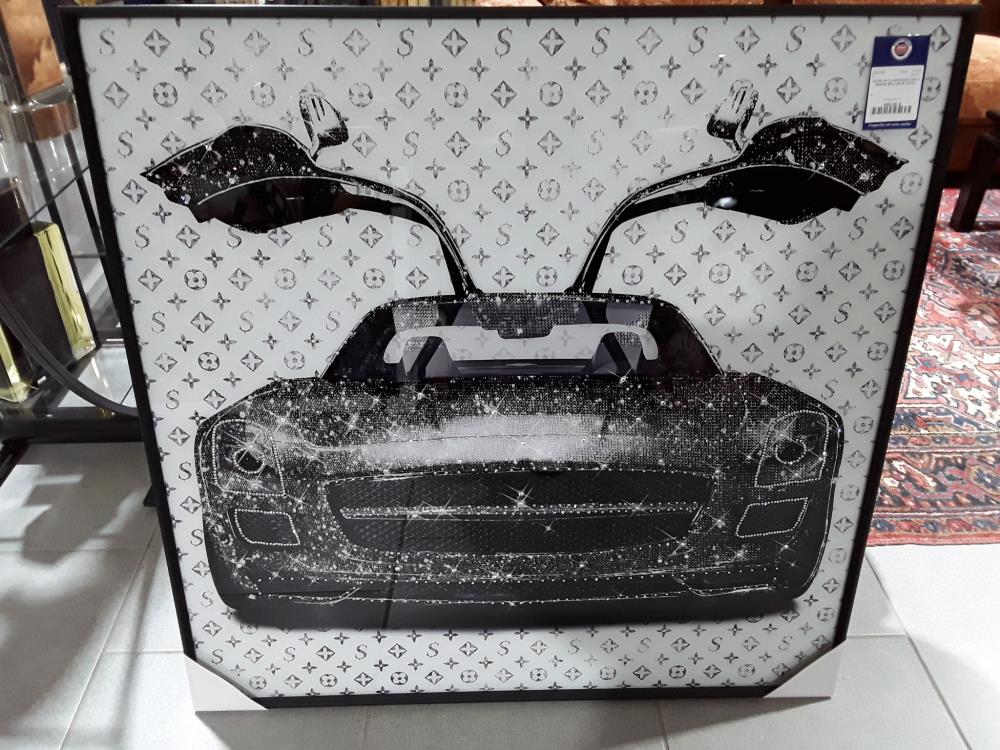 CADRE DECO MERCEDES DECO DESIGN BRILLANTS 1M/1M