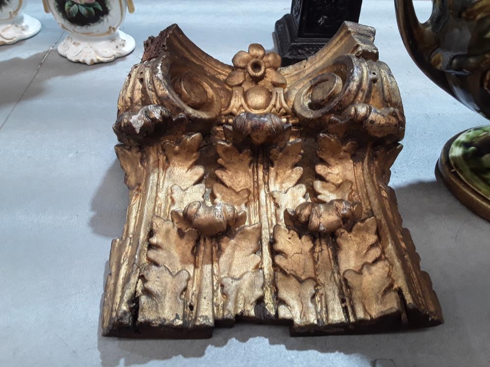 BAS RELIEF 18ÈME EN BOIS SCULPTÉ DORE 