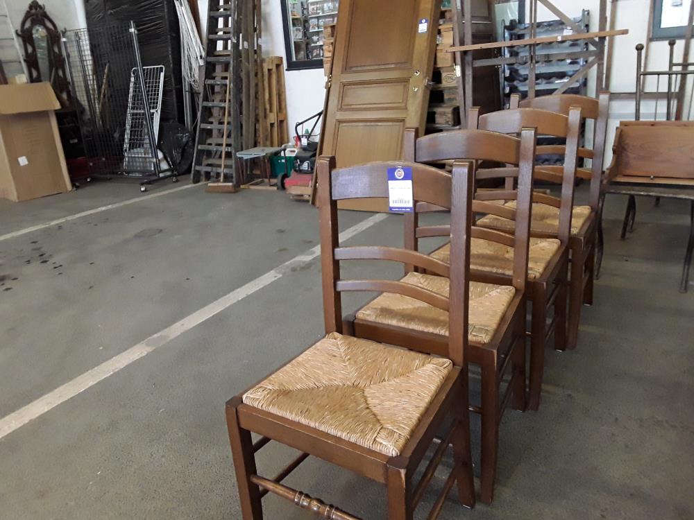 SERIE DE 4 CHAISES EN CHENE 