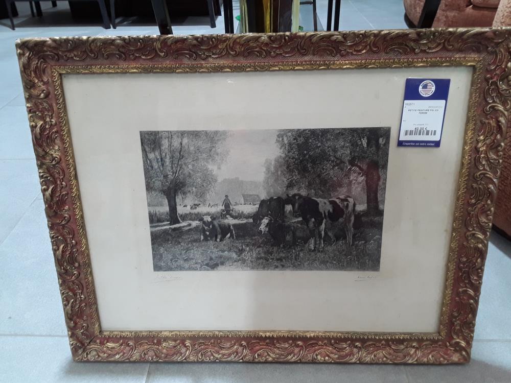 PETITE PEINTURE FIN XIX FERME