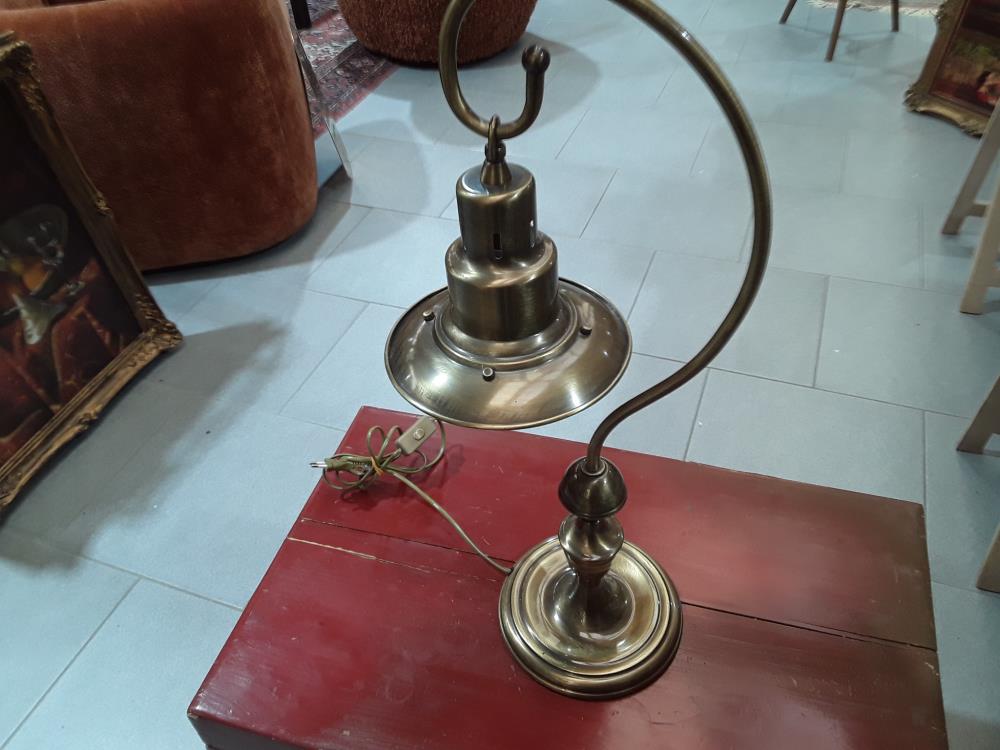 LAMPE DE BUREAU BATEAU EN CUIVRE 