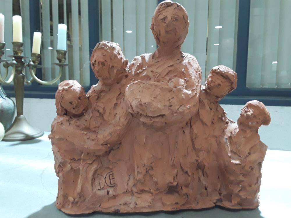 TERRE CUITE LA SAINTE FAMILLE 