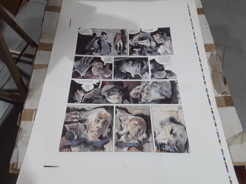 PLANCHE ÉPREUVE D'IMPRESSION BD TERREUR