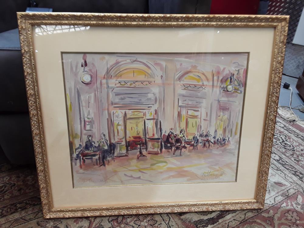 AQUARELLE SIGNEE STELLAZIO BACCELLIERI 