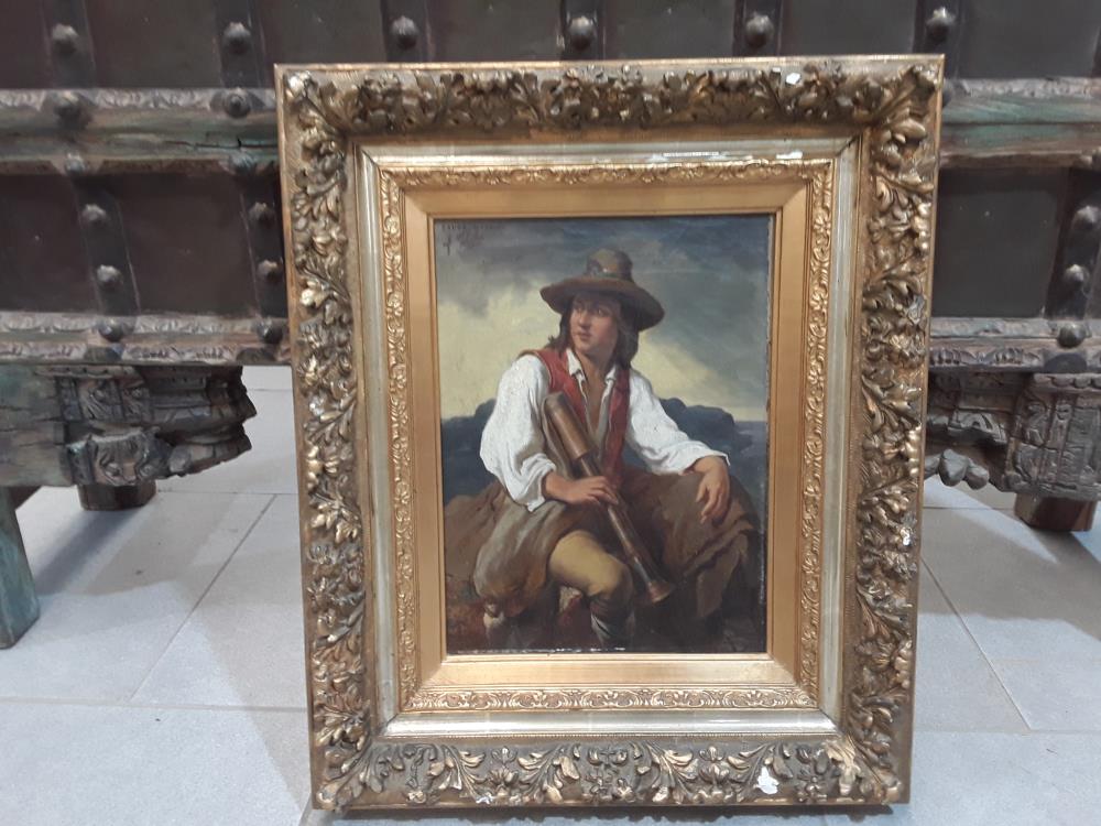 PEINTURE SUR TOILE ETUDE D'ITALIEPAR FRANZ THELEN