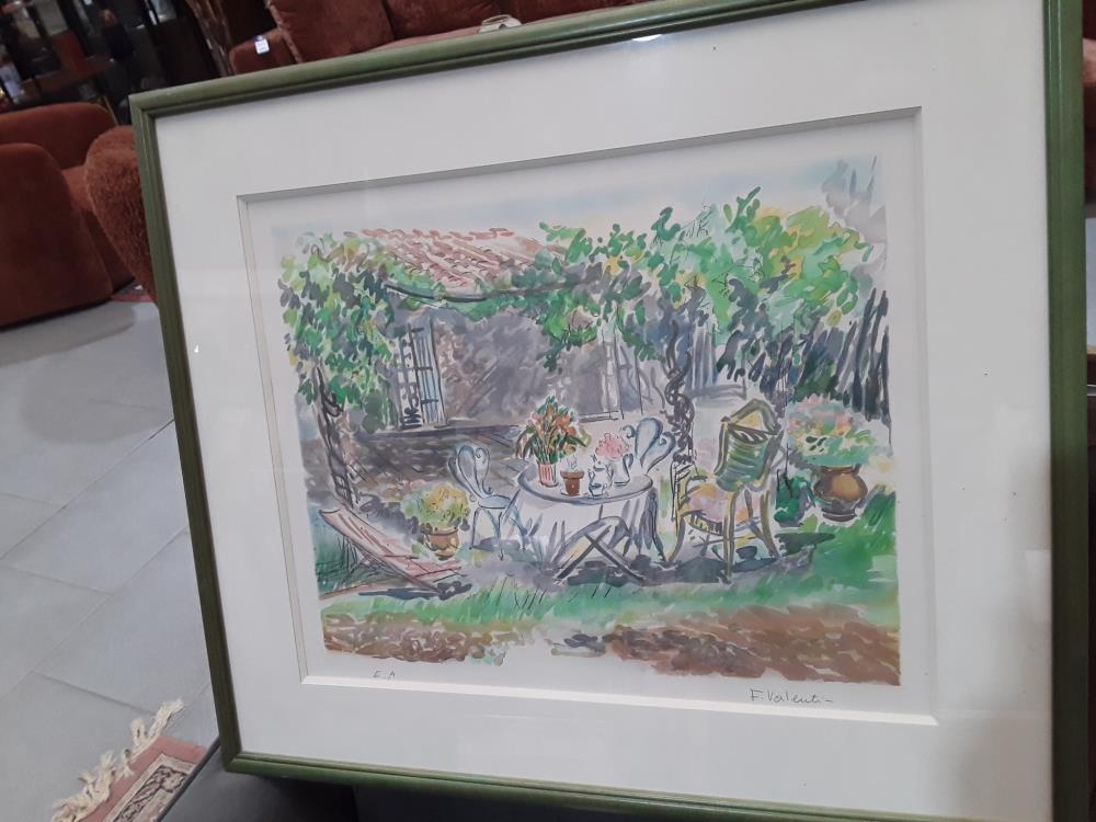 AQUARELLE SIGNEE E.A FIVALENTI 