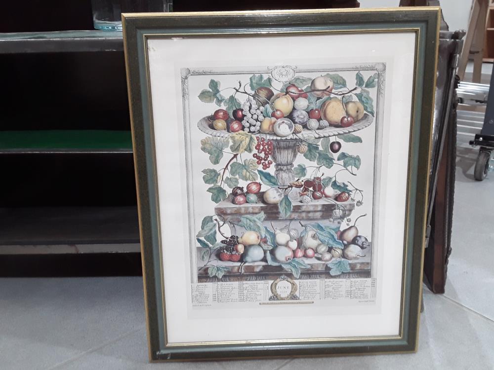 CALENDRIER JUIN 1732 LITHOGRAPHIE 