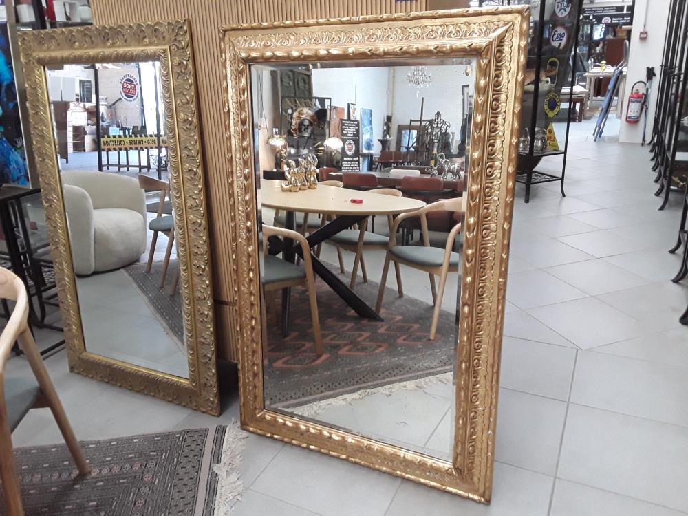 MIROIR DORÉ GUIRLANDES DE LAURIER 94CM/145CM