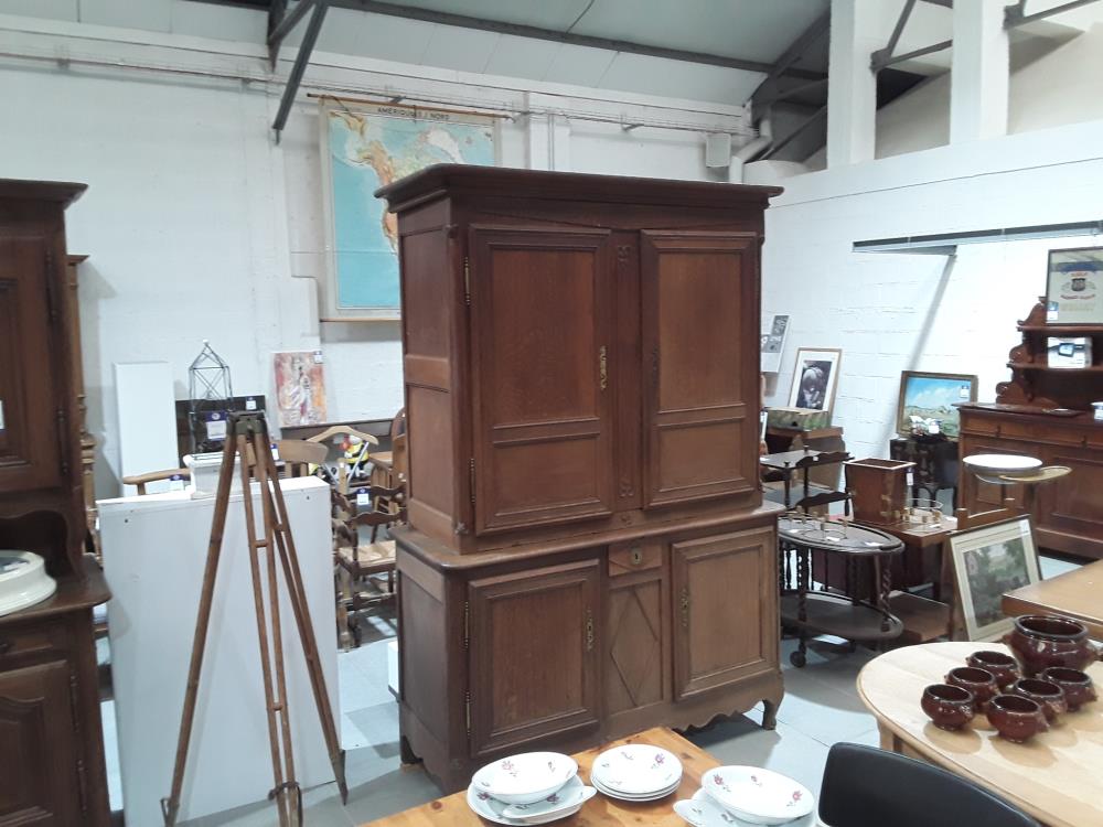 MEUBLE DOUBLE EN CHENE 19EME 