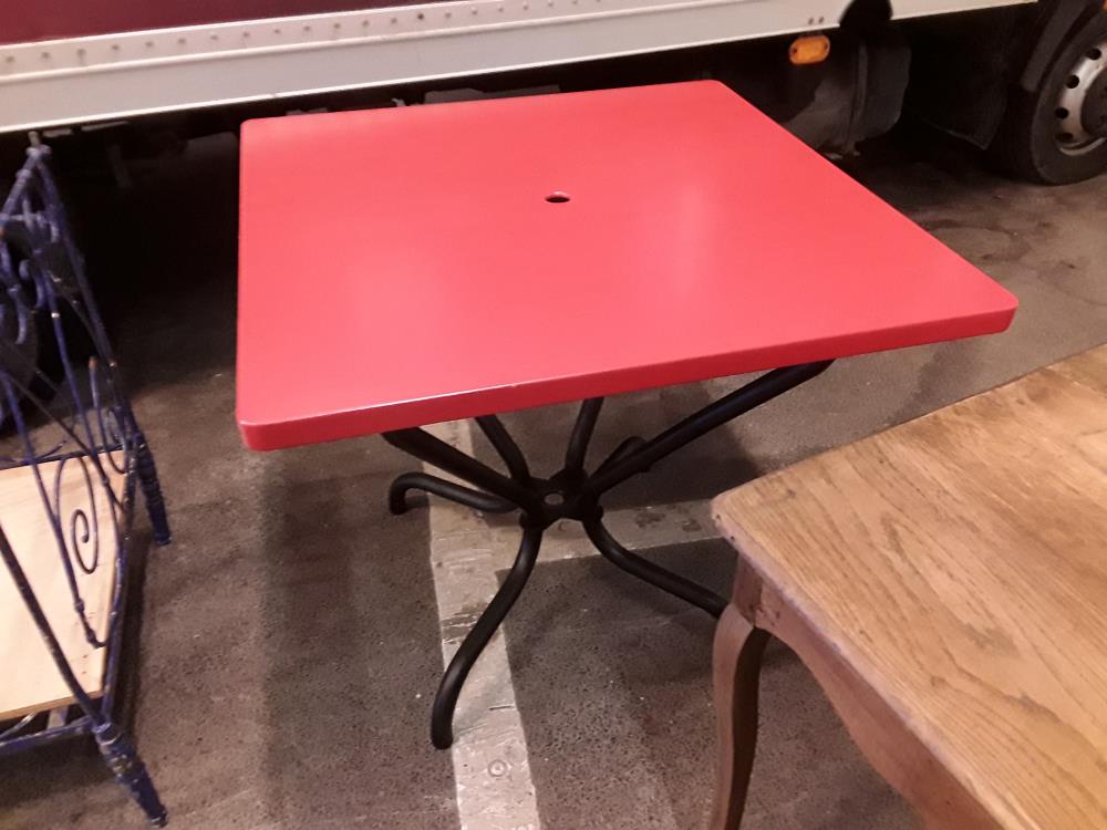 TABLE BISTROT TERRASSE DECO VINTAGE 