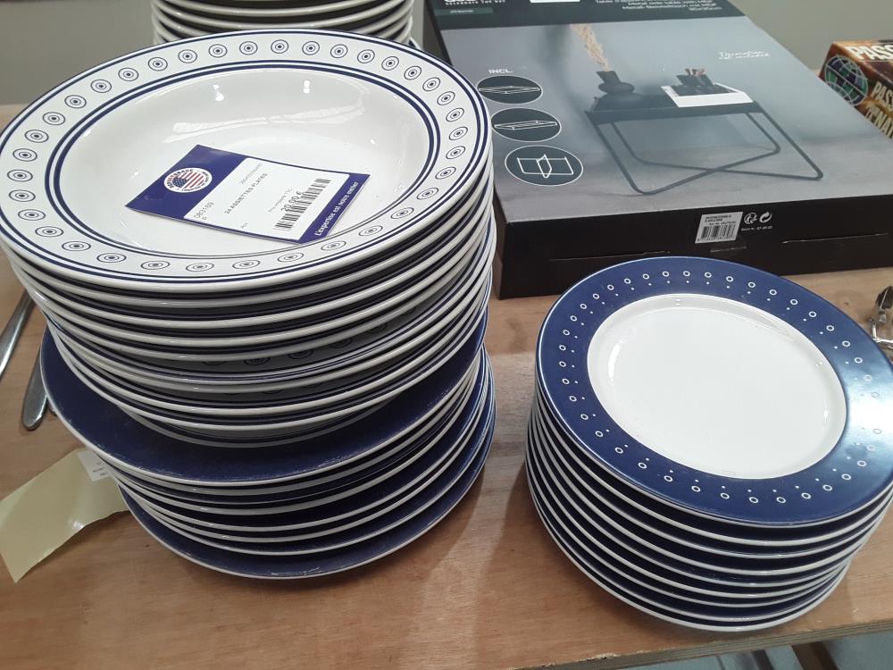 24 ASSIETTES PLATES 