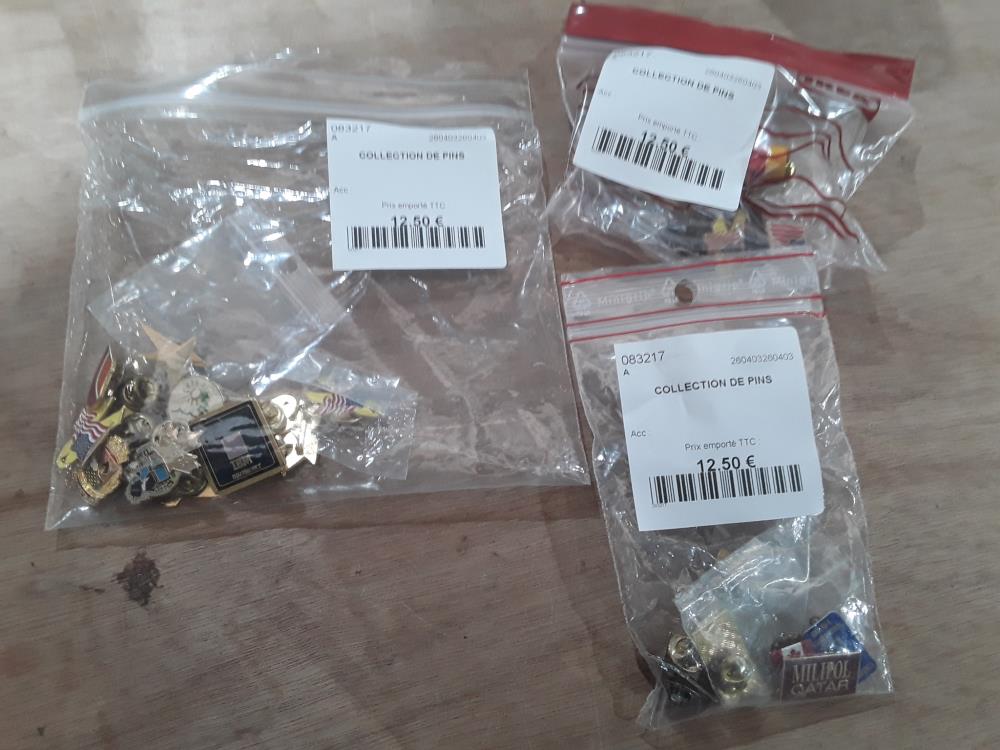 COLLECTION DE PINS 