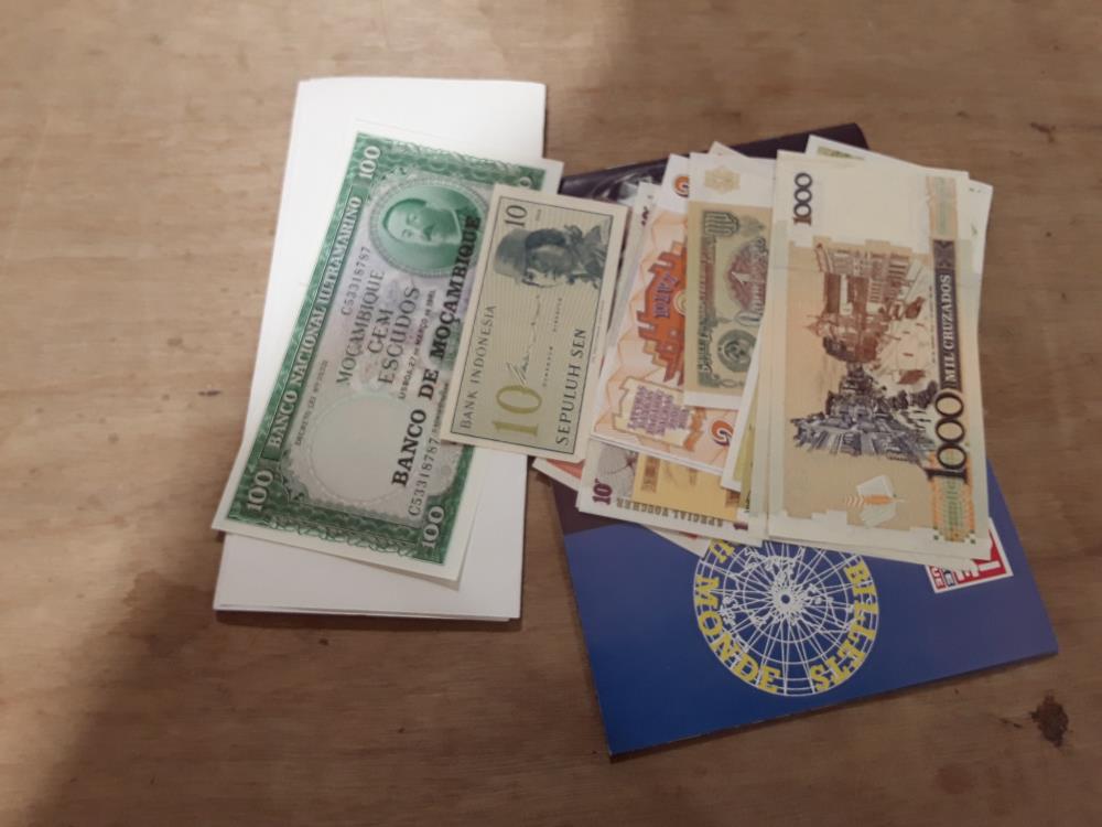 SERIE DE BILLET DU MONDE NEUF 