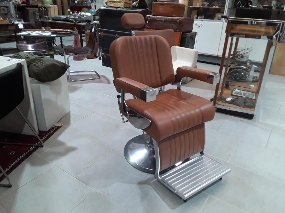 FAUTEUIL DE COIFFEUR DECO VINTAGE DESIGN ITALIEN MARQUE SALON EMBIENCE