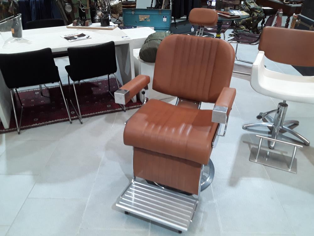 FAUTEUIL DE COIFFEUR DECO VINTAGE DESIGN ITALIEN MARQUE SALON EMBIENCE