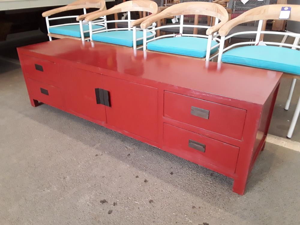 MEUBLE TV FINITION LAQUE DE CHINE 1M60/47CM/50CM