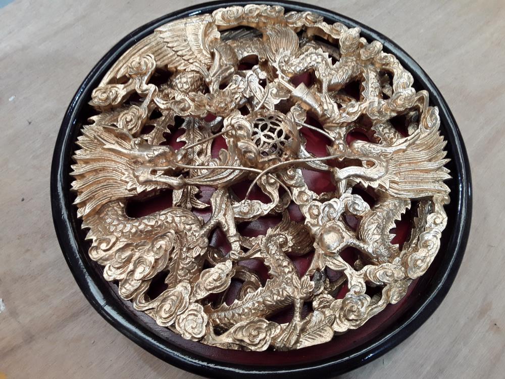 BAS RELIEF LES DE L'EMPEREUR CHINE 