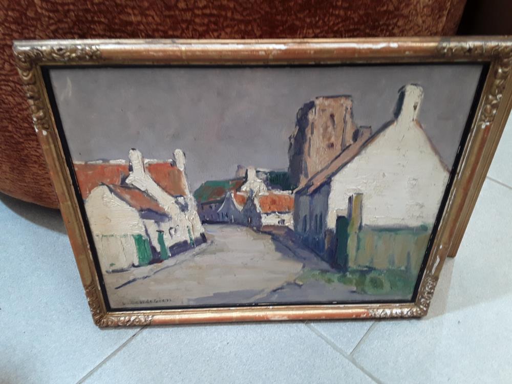 PEINTURE SUR PANNEAU IMPRESSIONNISTES SIGNÉE L.GENDEGIEN 