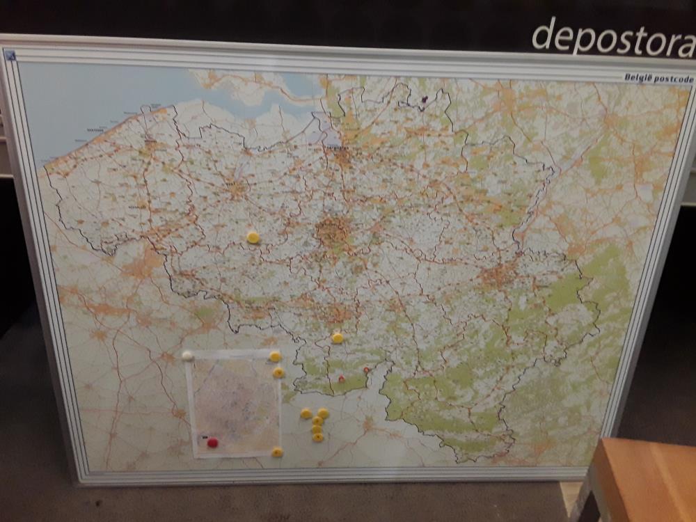 CARTE DE LA BELGIQUE 