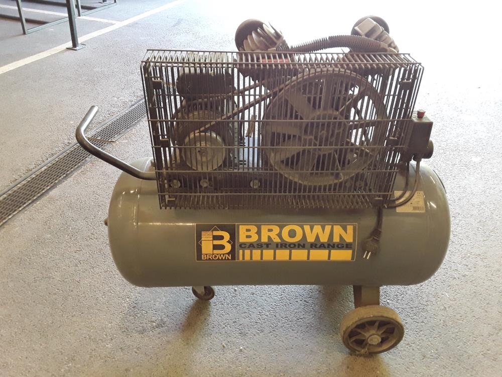 COMPRESSEUR BROWN DEUX TETES + BOULONNEUSE+PISTOLET+SOUFFLET