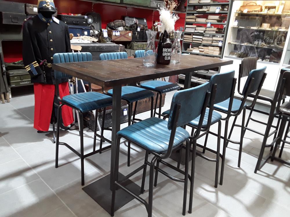 ENSEMBLE TABLE 1M80/70CM + 6 TABOURETS