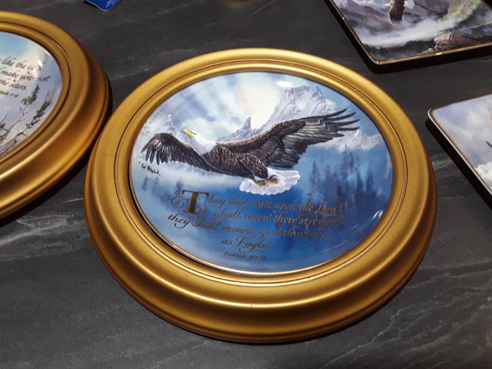 ASSIETTE PORCELAINE FRANKLIN AVEC ENCADREMENT BOIS 