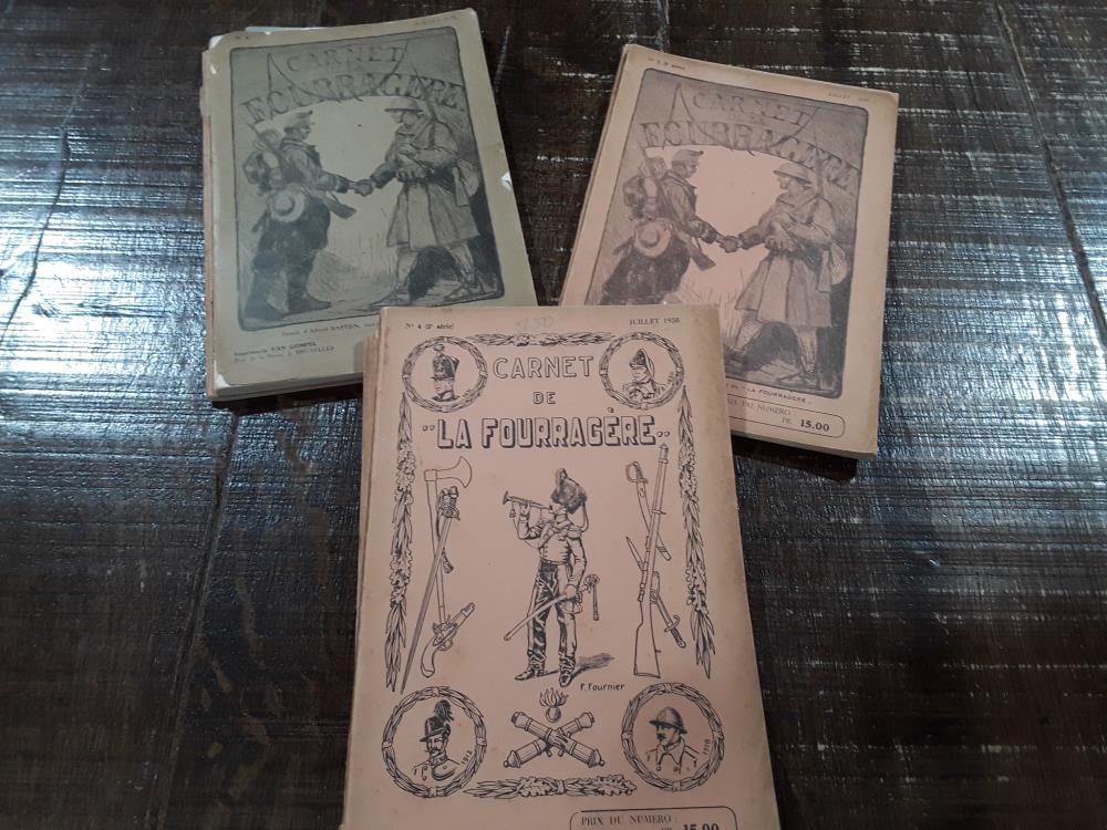 LOT DE CARNET DE LA FOURRAGÈRE 