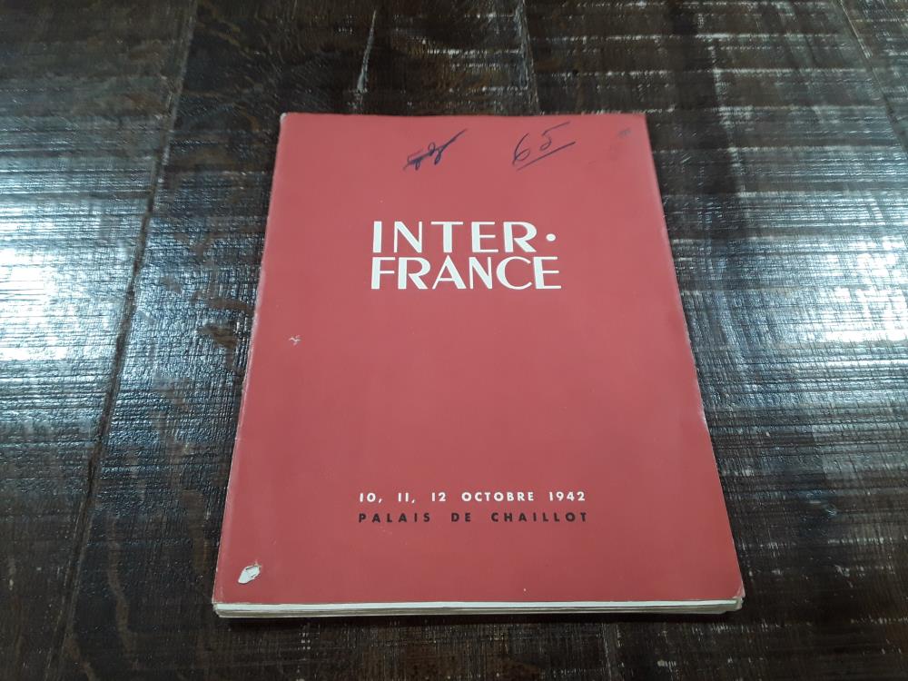 DEDICACE LAVAL ET REVUE INTER FRANCE 1942