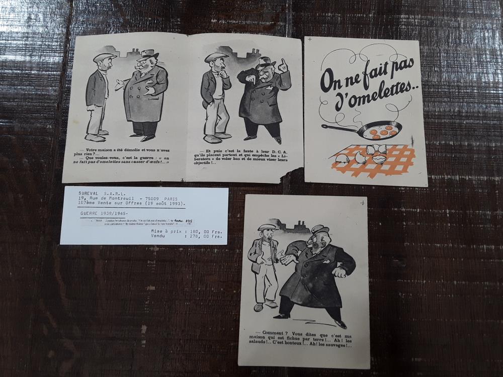 TRACT AVIATION BROCHURE DE POCHE "ON NE FAIT PAS D'OMELETTES