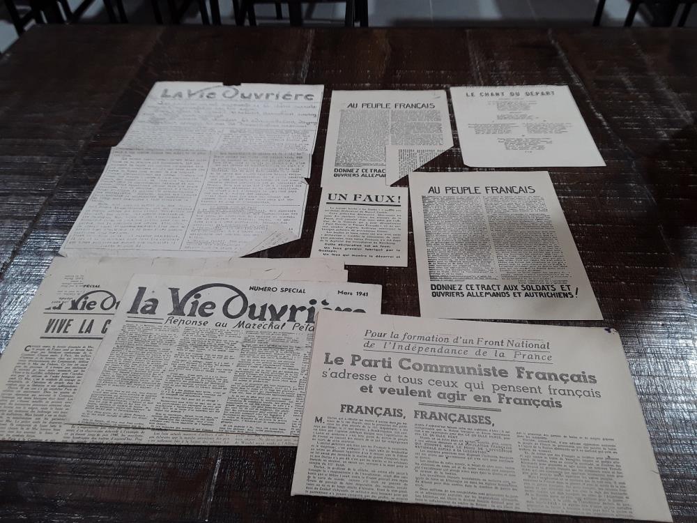 JOURNAUX CLANDESTINS DIVERS ÉMIS PAR LA RÉSISTANCE FRANÇAISE