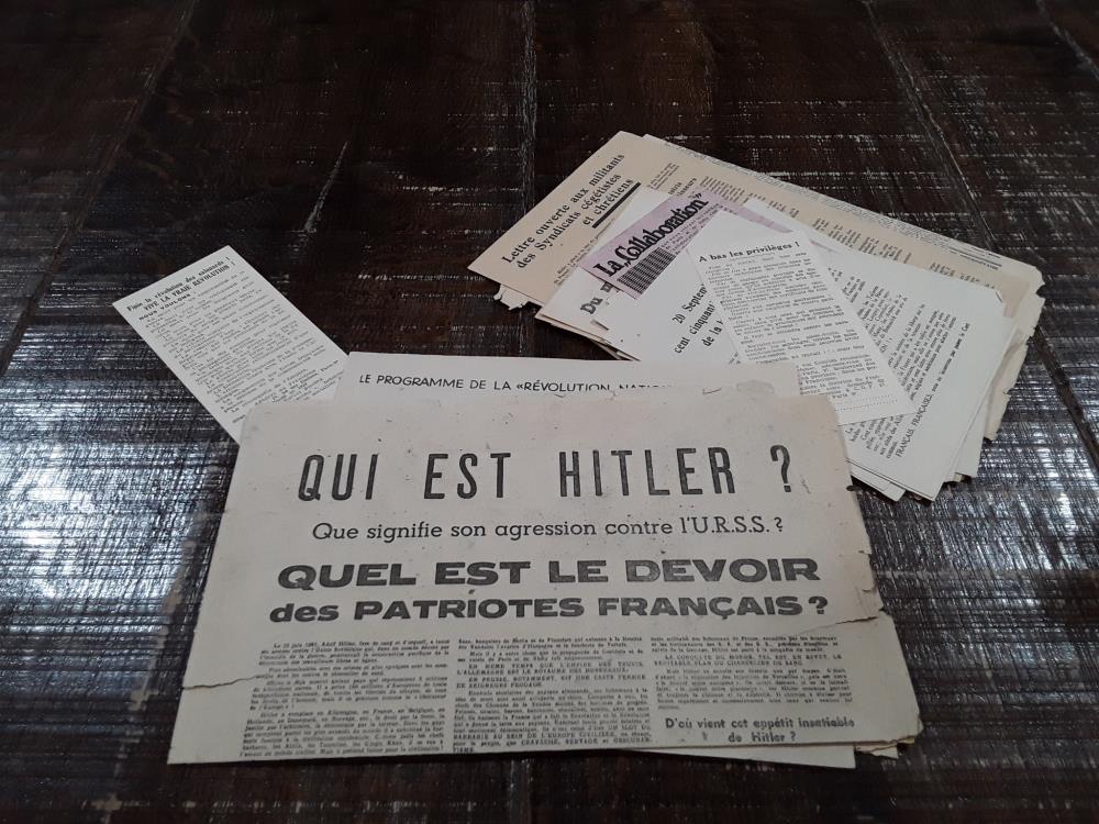 JOURNAUX CLANDESTINS DIVERS ÉMIS PAR LA RÉSISTANCE "QUI EST HITLER" 