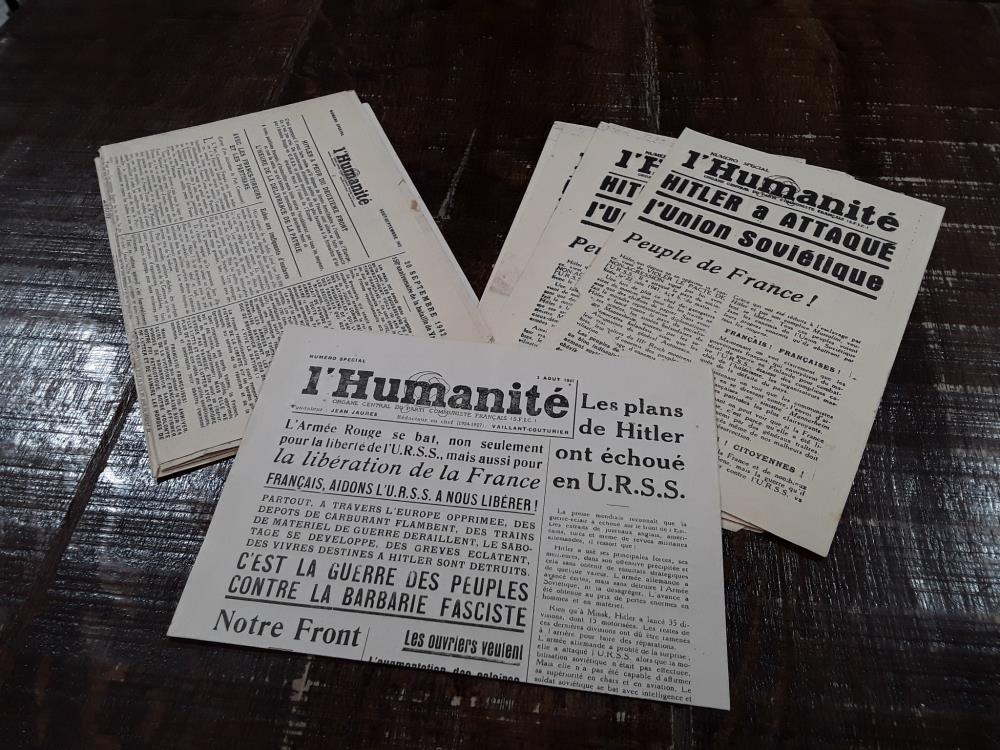 JOURNAL CLANDESTIN L'HUMANITÉ (1941 - 1943)