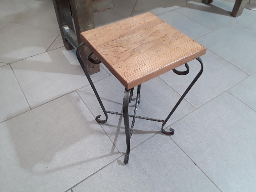 PORTE PLANTE FER FORGE ET CHENE 
