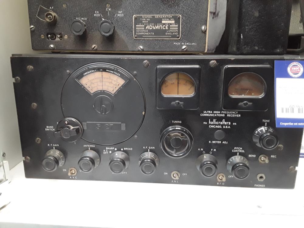 RÉCEPTEUR HALLICRAFTERS S36 US WW2 POSTE DE COMMANDEMENT BATAILLON