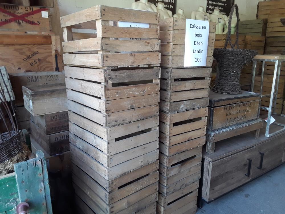 CAISSE EN BOIS DECO JARDIN
