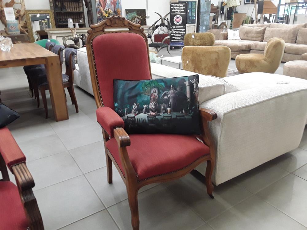 FAUTEUIL VOLTAIRE ROUGE 