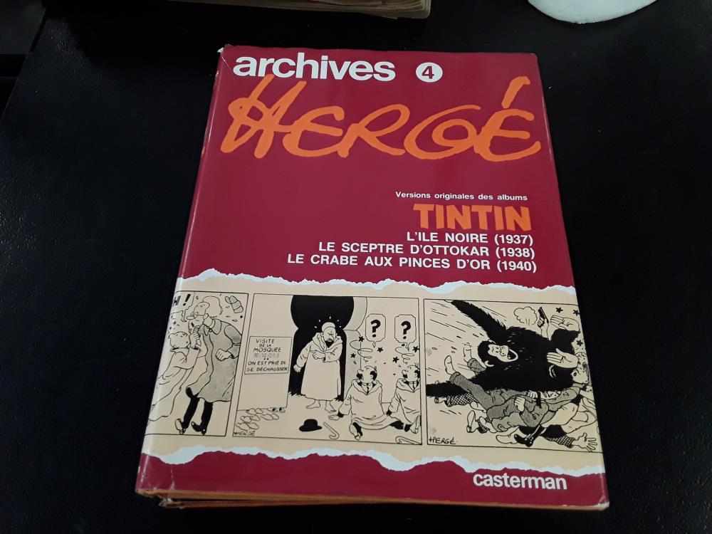 ARCHIVES HERGÉ N 4 DEPOT CASTERMAN 1980
