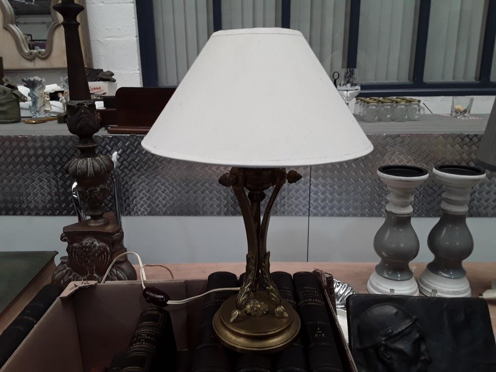 LAMPE À POSE EN BRONZE 19EME 