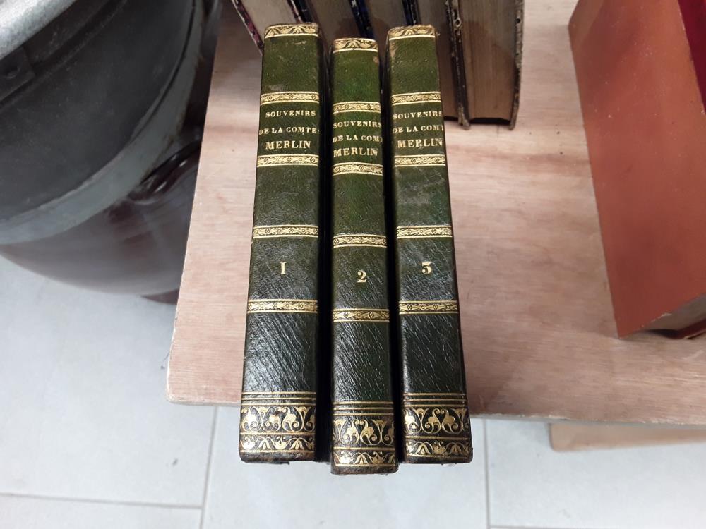 LOT DE LIVRES ''SOUVENIRS DE LA COMTESSE MERLIN'' 