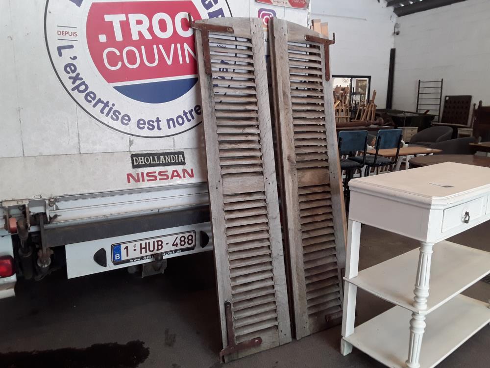 PAIRE DE VOLET EN CHENE DECO VINTAGE 