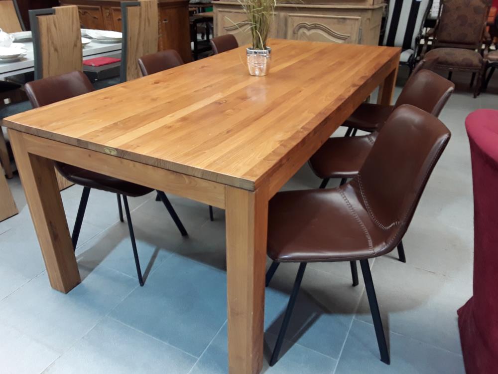 SERIE DE 6 CHAISES FAUVE 