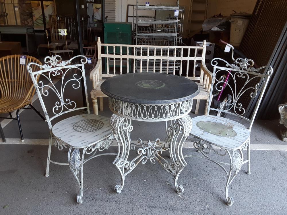 SALON DE JARDIN FER FORGÉ 