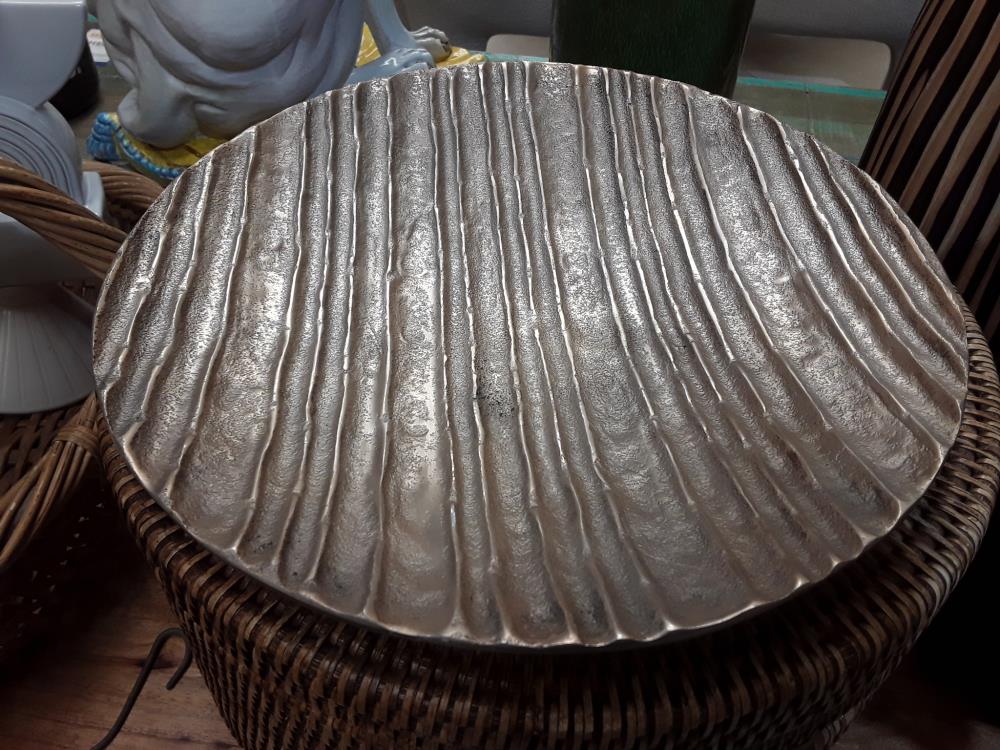 CENTRE DE TABLE COULEUR ARGENT 