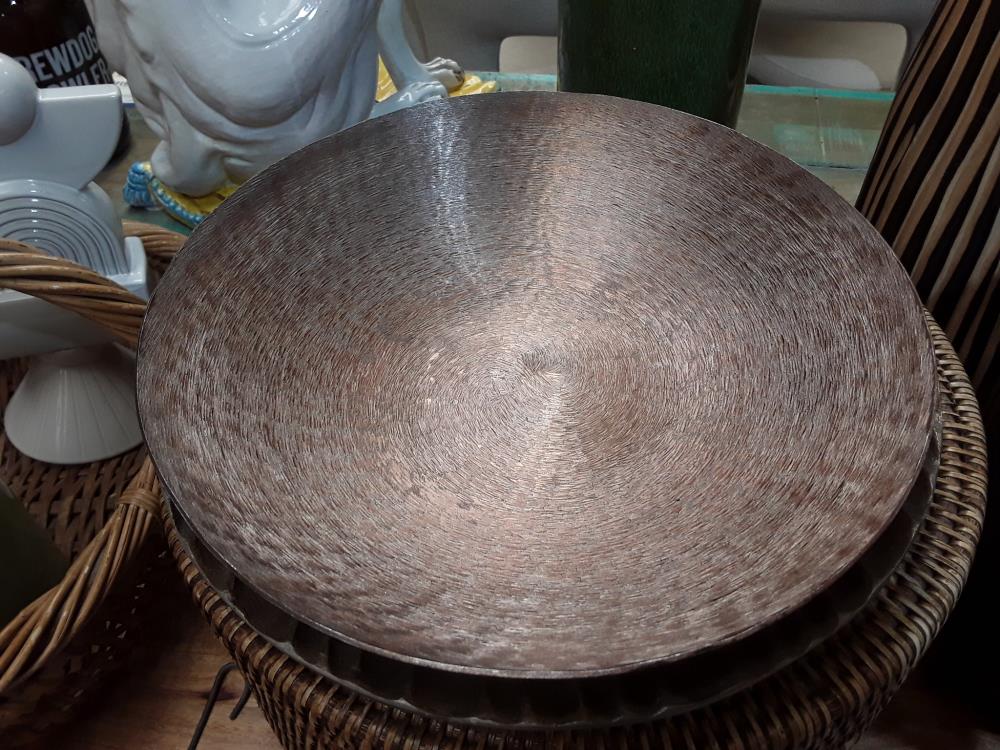 CENTRE DE TABLE COULEUR BRONZE 