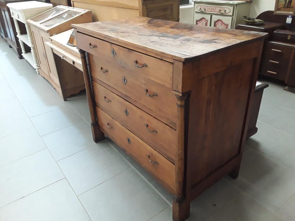 COMMODE EMPIRE EN MERISIER 