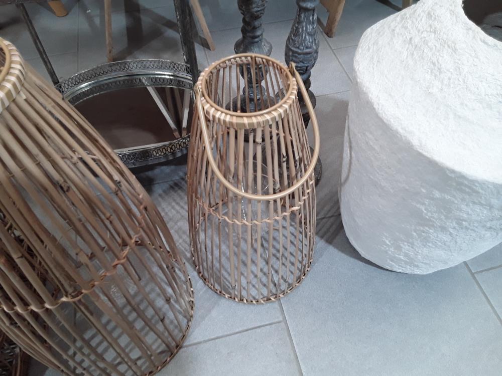 LANTERNE MOYEN MODÈLE EN BAMBOU 